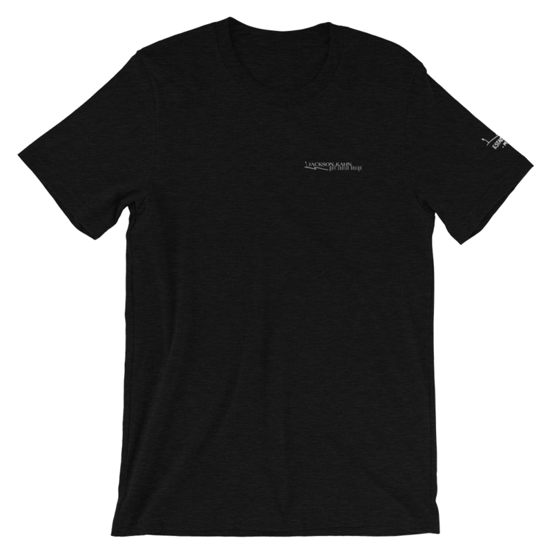 JKD Logo - Unisex T-Shirt (White on Black Heather)