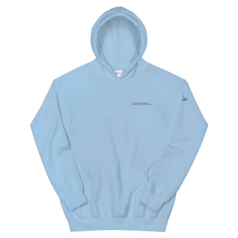 JKD Logo - Unisex Hoodie (Black on Light Blue)