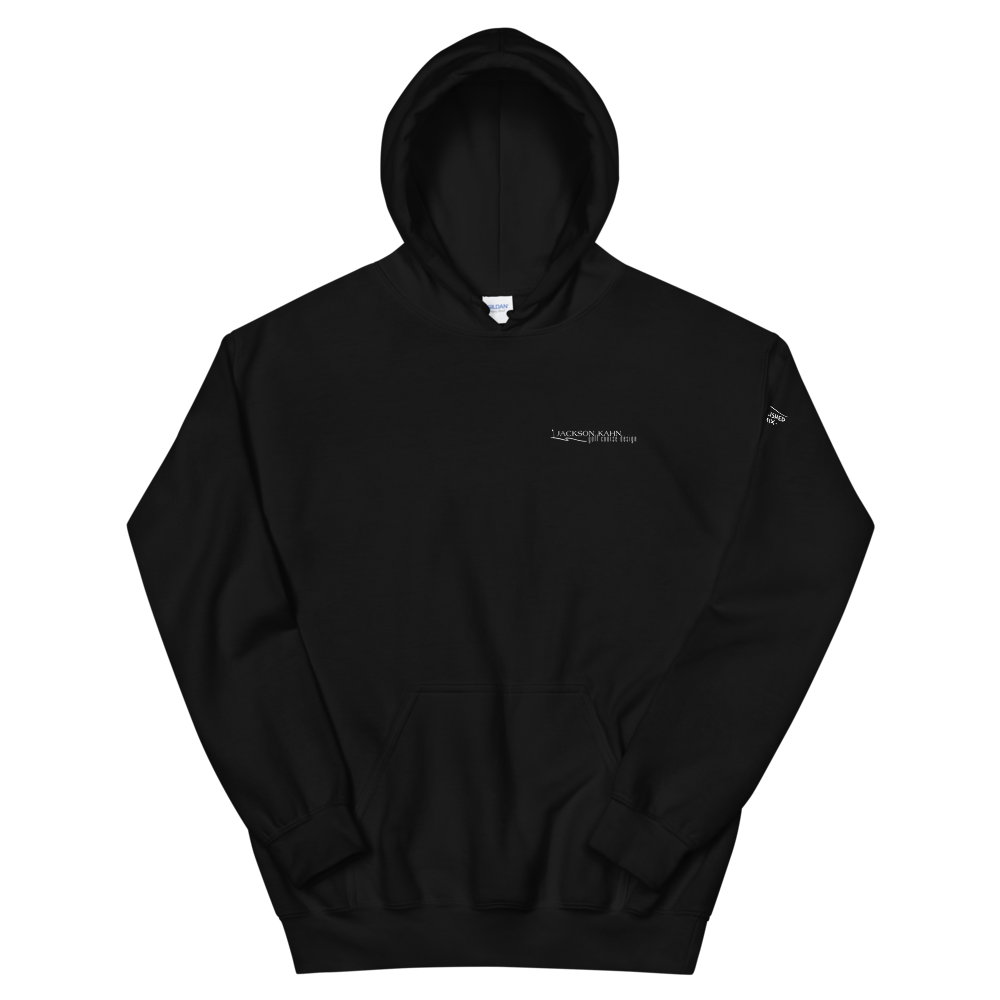 JKD Logo - Unisex Hoodie (White on Black), Size: S