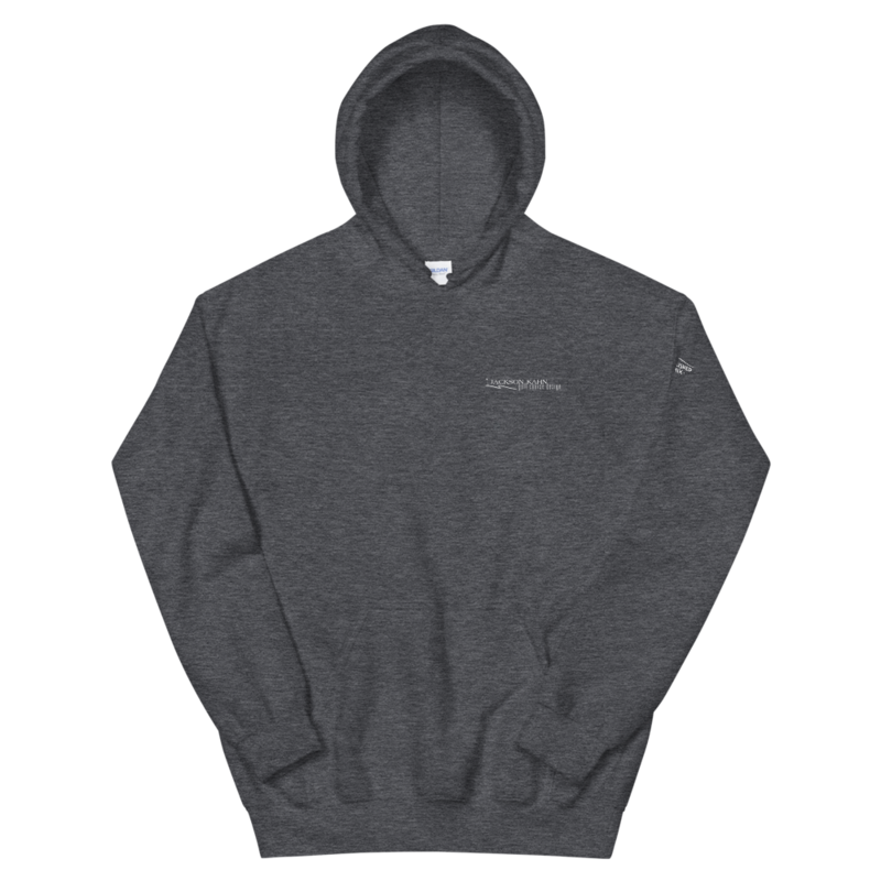 JKD Logo - Unisex Hoodie (White on Dark Heather)