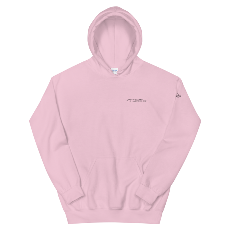 JKD Logo - Unisex Hoodie (White on Pink)
