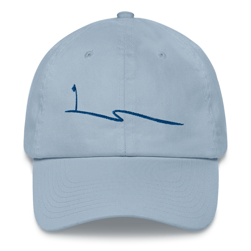 JKD Swoosh - Unstructured Hat (Blue on Light Blue)