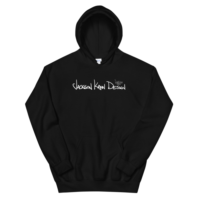 JKD Handwritten - Unisex Hoodie (White on Black)