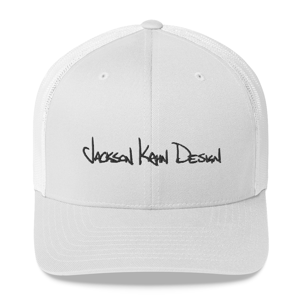 JKD Handwritten - Trucker Hat (Black on White)