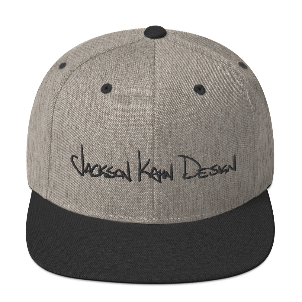 JKD Handwritten Snapback Hat (Heather Gray / Black)