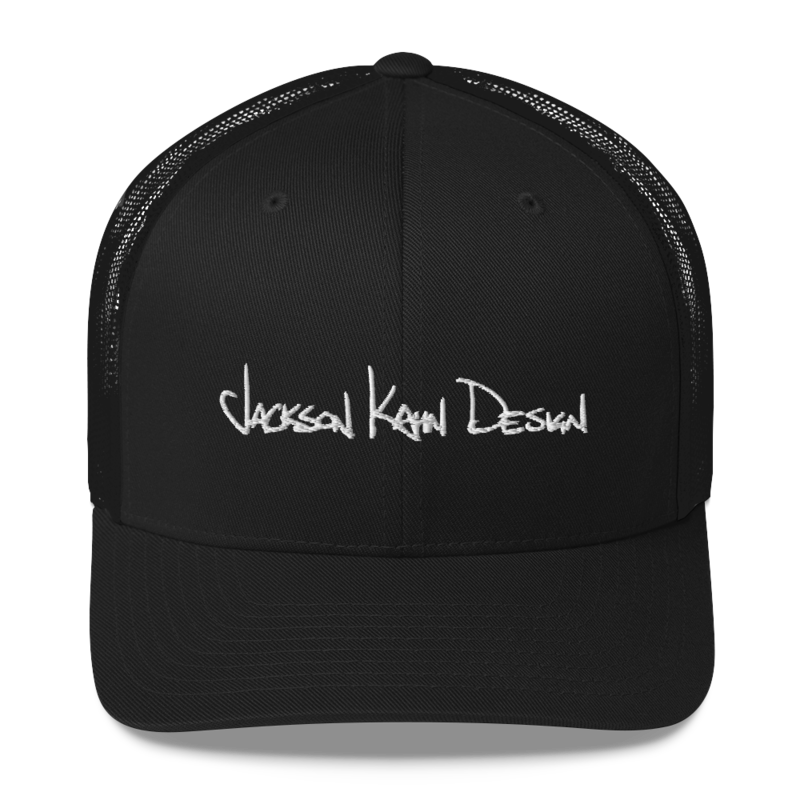 JKD Handwritten - Trucker Hat (White on Black)