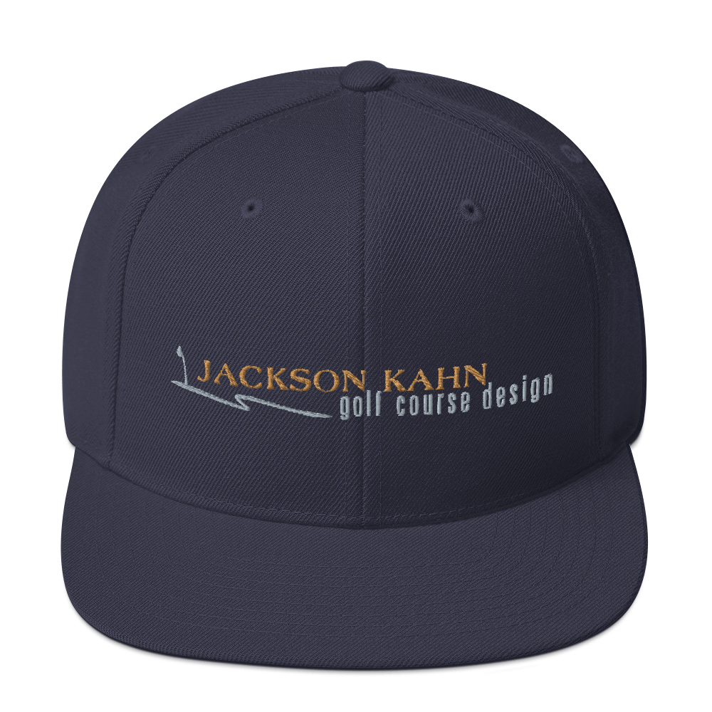 JKD Logo Snapback Hat (Orange/Gray on Navy)