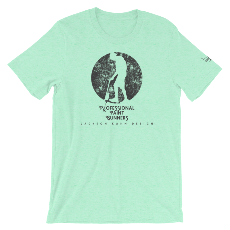 Professional Paint Gunners Grunge - Unisex T-Shirt (Gray on Heather Mint)