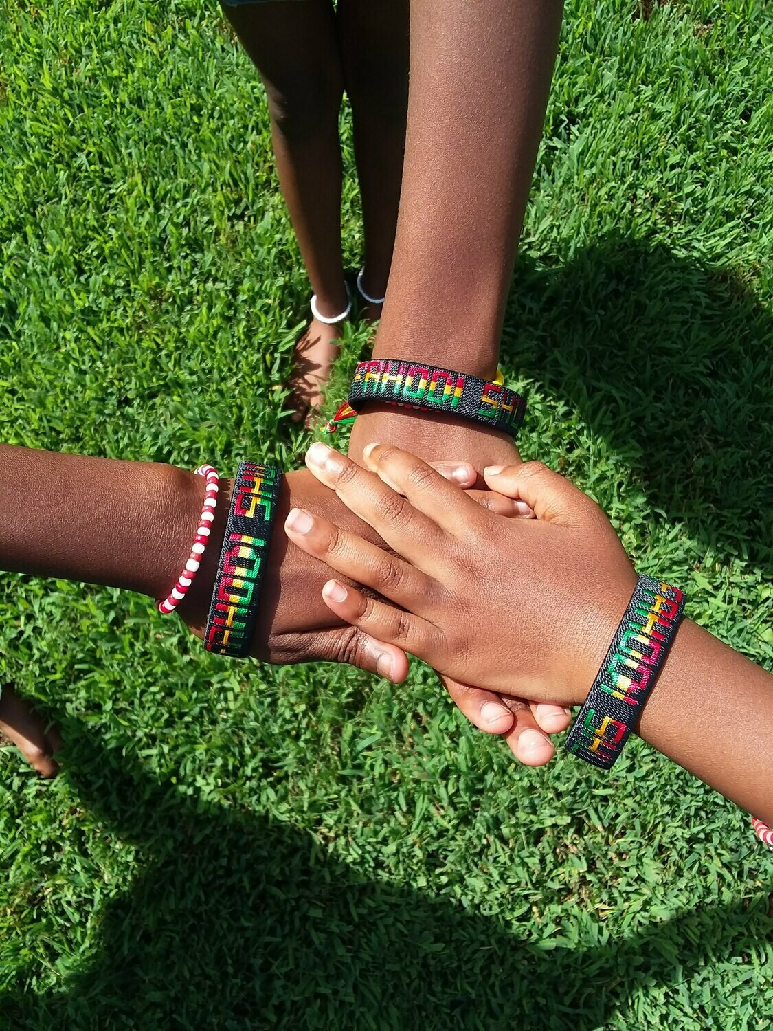 Fahodi Shule Ghana string woven bracelets