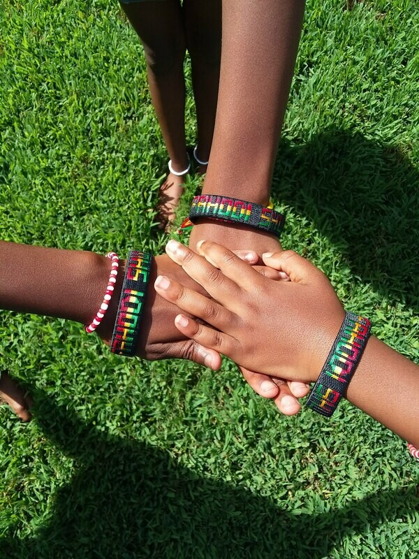 Fahodi Shule Ghana string woven bracelets