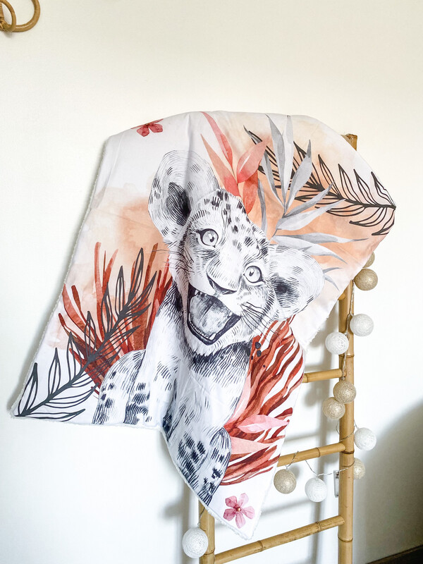 EN STOCK - Couverture SAFARI TERRACOTTA LIONCEAU