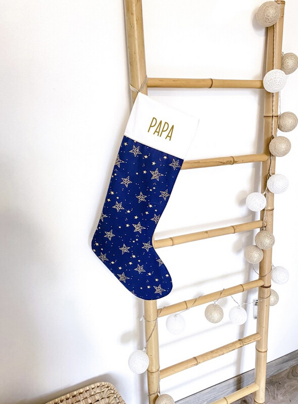 Chaussette de Noël NUIT ETOILÉE