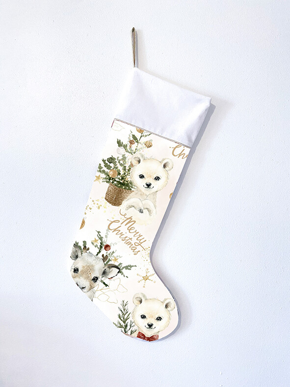 Chaussette de Noël MERRY CHRISTMAS