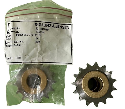 Sprocket, Oilite FCT 15Z, new