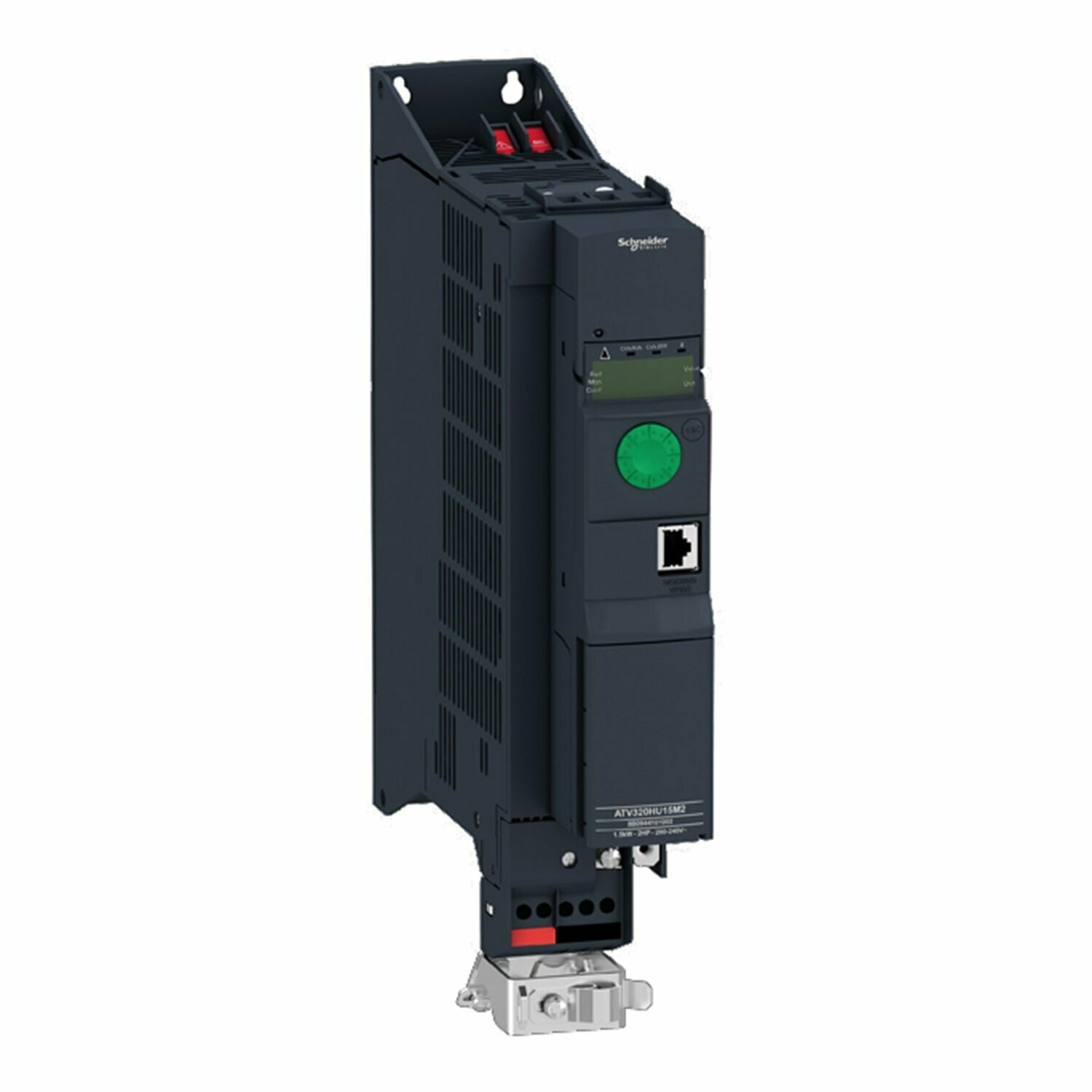 Altivar Machine - variateur - 2,2kW - 200/240V mono - book - CEM - IP21 - Schneider Electric - ATV320U22M2B - EAN : 3606480966378 - Réf. NEOSPARE® : NSPI100752 - Prix TTC :