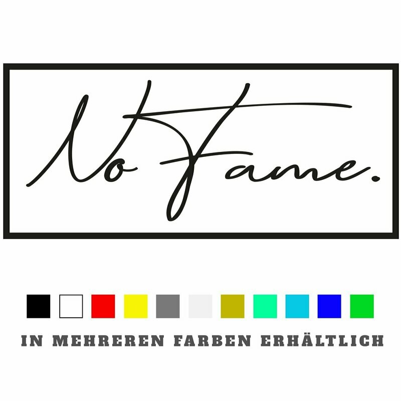 Aufkleber NoFame. Outline  S-7