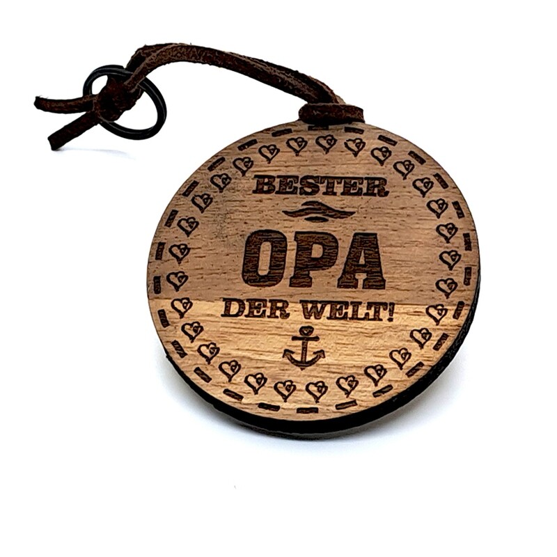 Runder Schlüsselanhänger Bester Opa