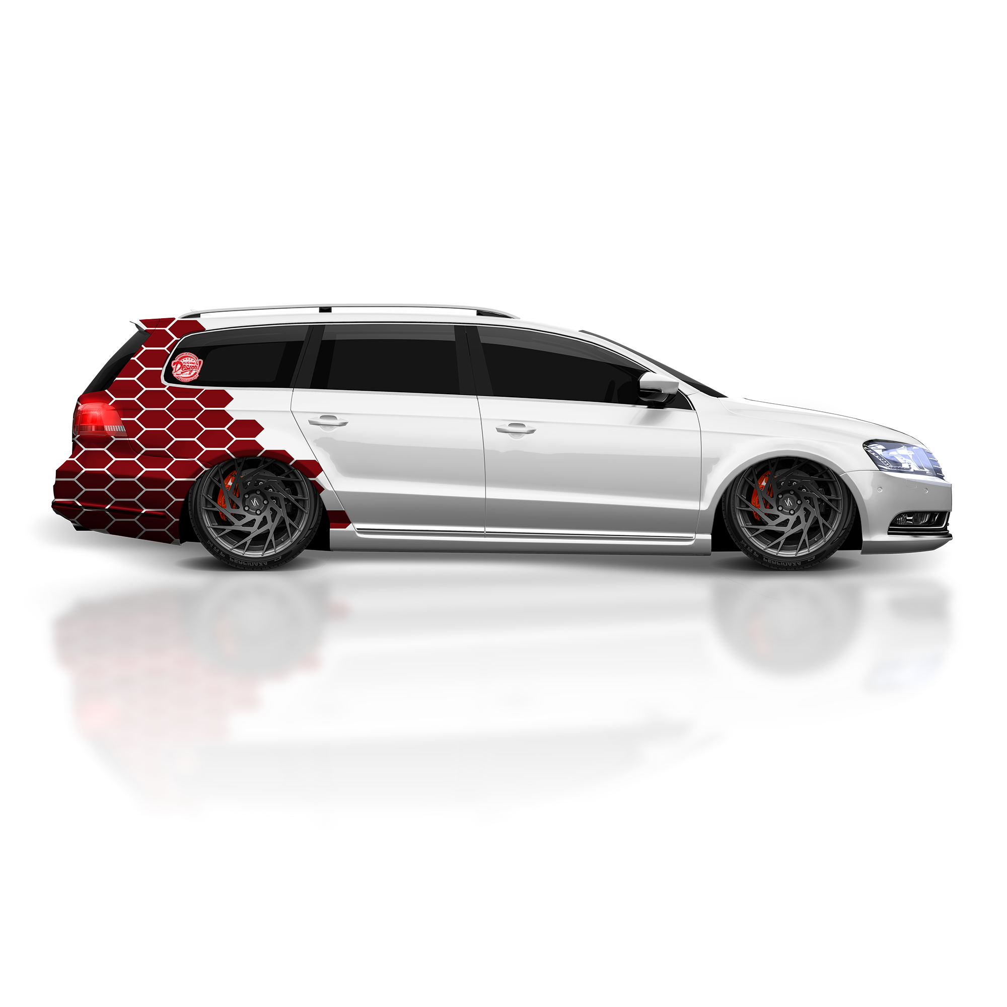 Aufkleber Waben Dekor Set S-D-3