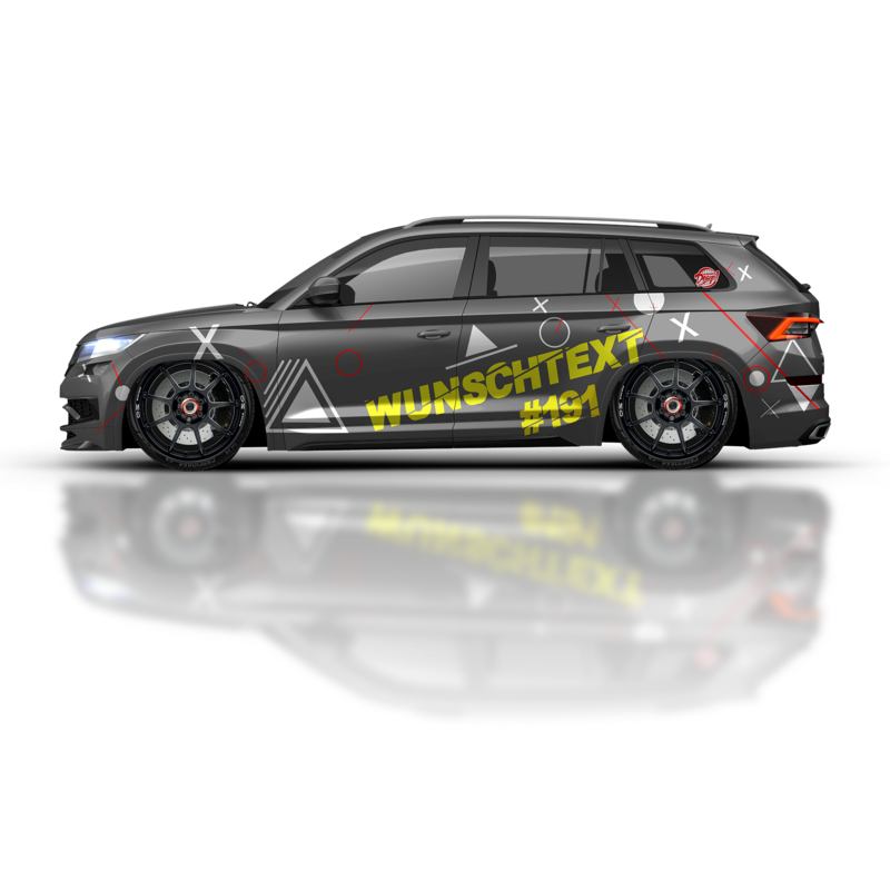 Premium Autoaufkleber Dekor Set  P-D-001