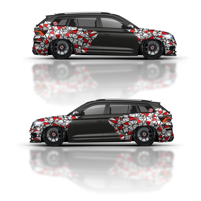 Aufkleber Dreiecke Dekor Set  S-D-7