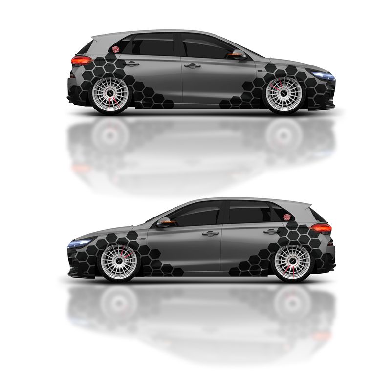 Aufkleber Waben Dekor Set  S-D-5