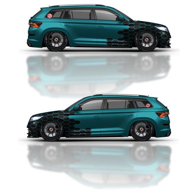 Aufkleber Waben Dekor Set  S-D-3