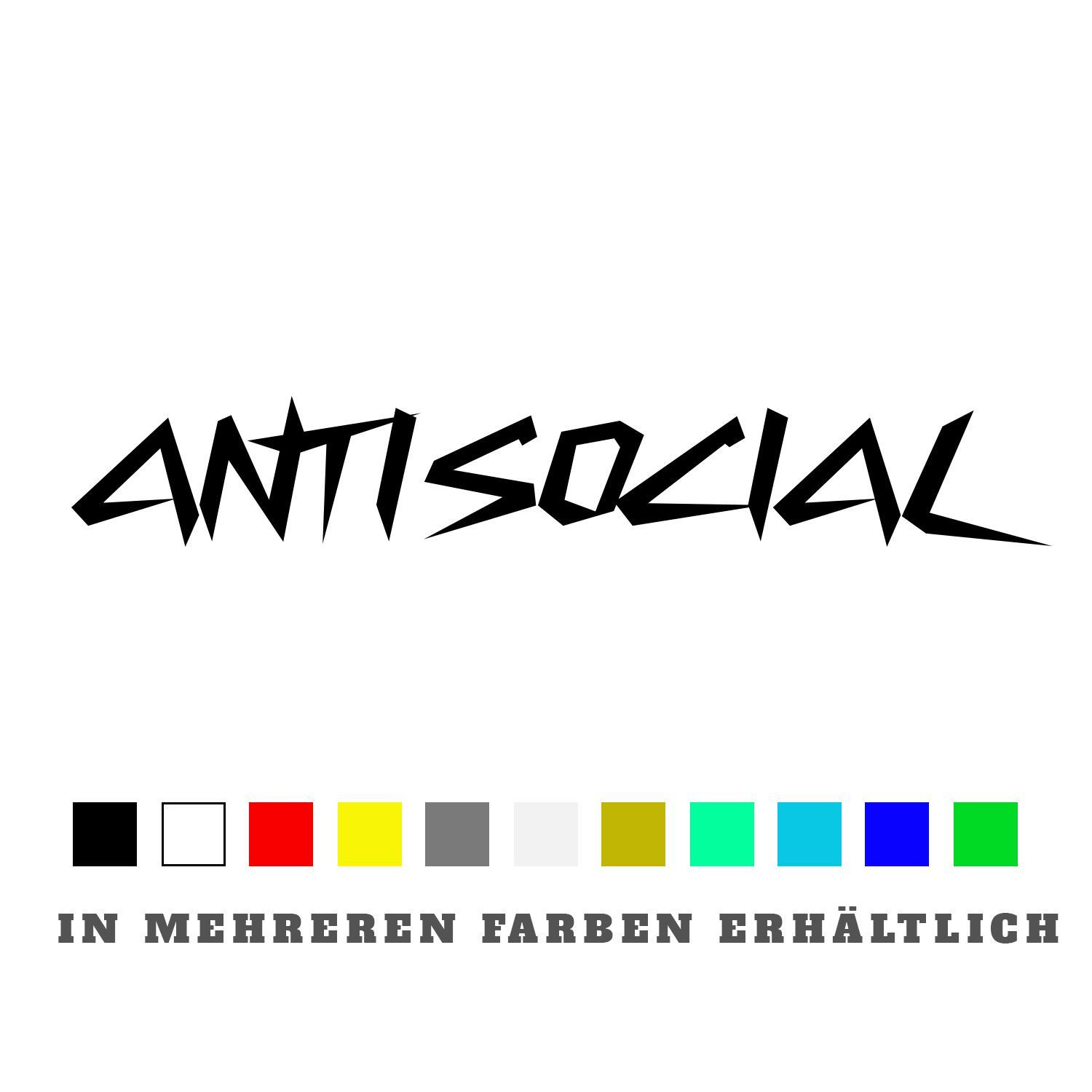 Aufkleber Anti Social