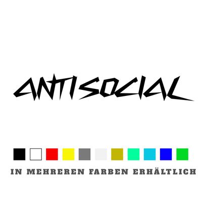 Aufkleber Anti Social Aufkleber Anti Social