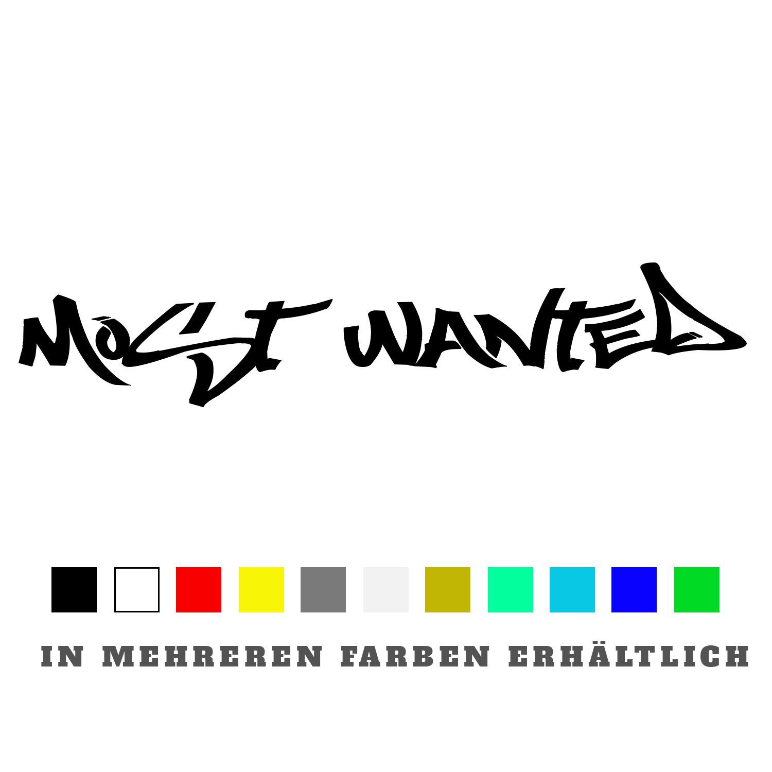 Aufkleber Most Wanted Aufkleber Most Wanted