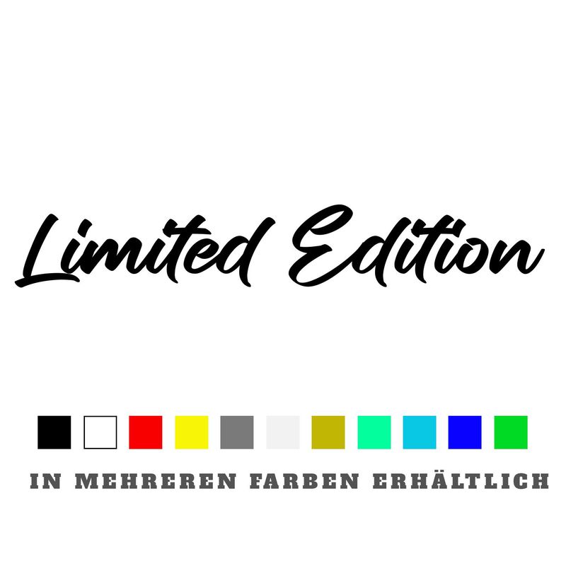 Aufkleber Limited Edition