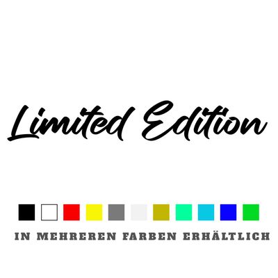 Aufkleber Limited Edition
