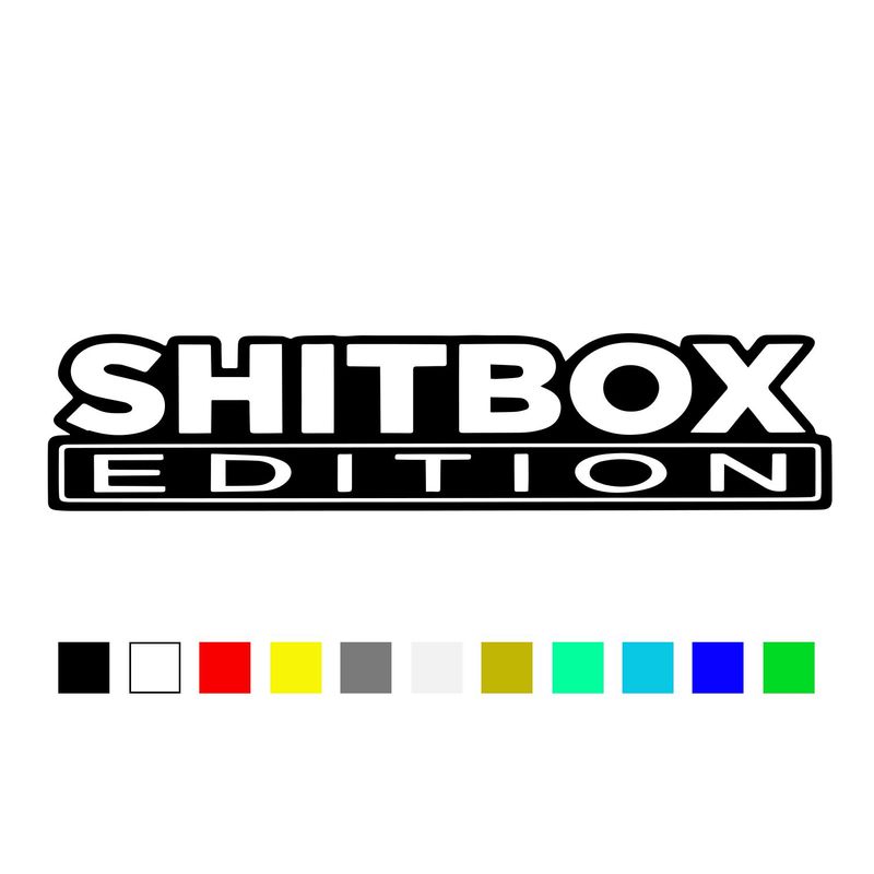 Aufkleber Shitbox