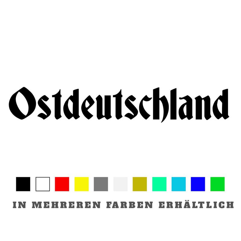 Aufkleber Ostdeutschland