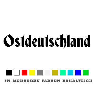 Aufkleber Ostdeutschland Aufkleber Ostdeutschland