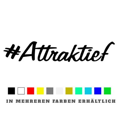 Aufkleber #Attraktief