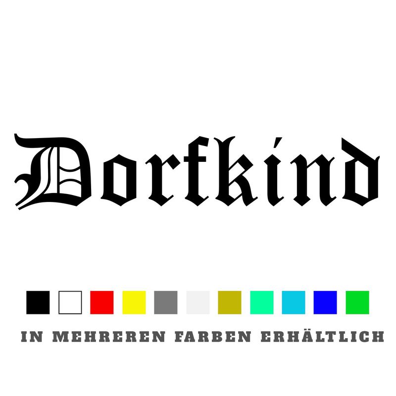Aufkleber Dorfkind