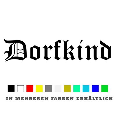 Aufkleber Dorfkind Aufkleber Dorfkind