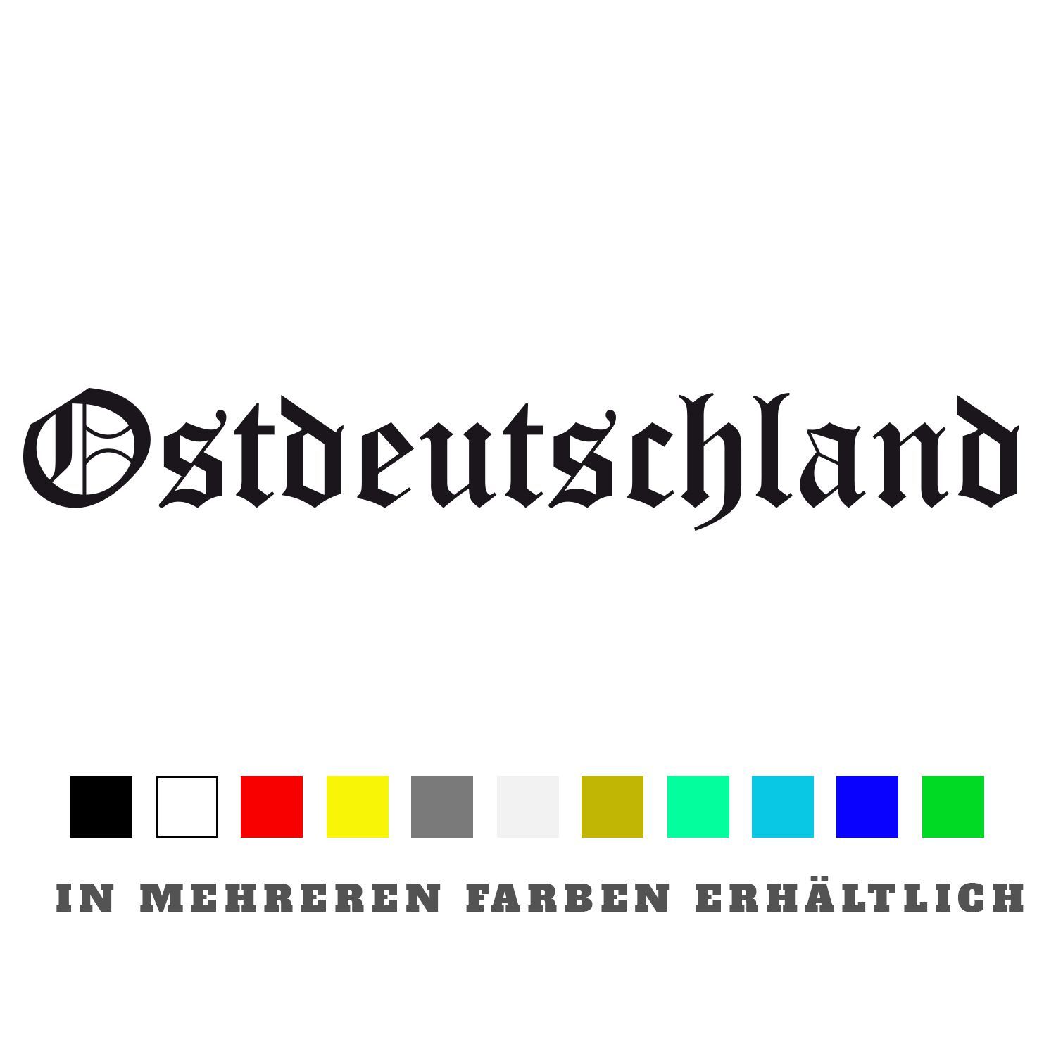 Aufkleber Ostdeutschland