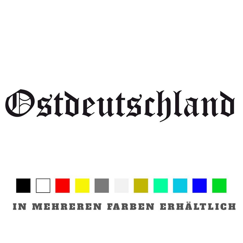 Aufkleber Ostdeutschland