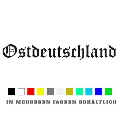 Aufkleber Ostdeutschland