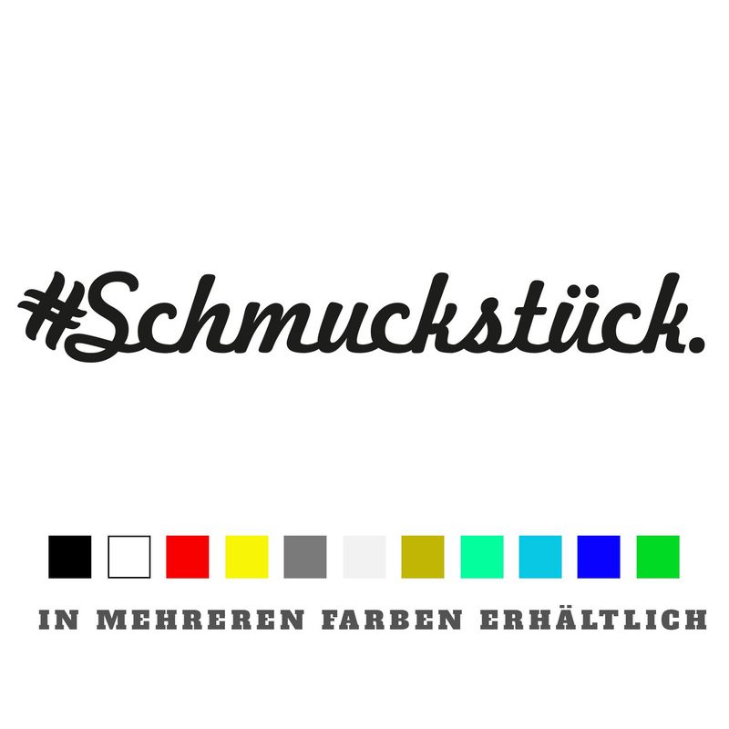 Aufkleber #Schmuckstück