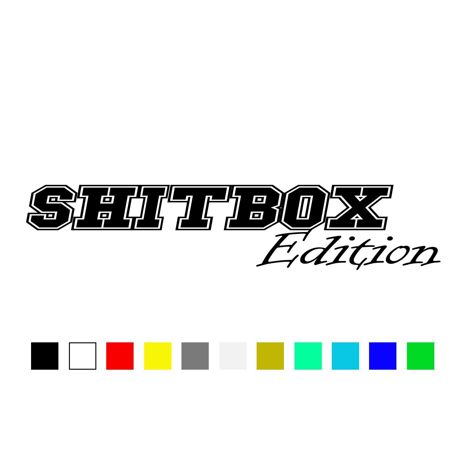 Aufkleber Shitbox Edition