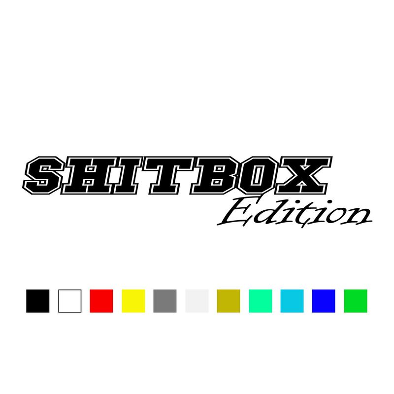 Aufkleber Shitbox Edition