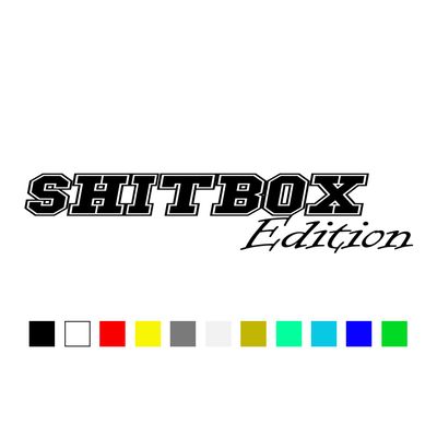 Aufkleber Shitbox Edition