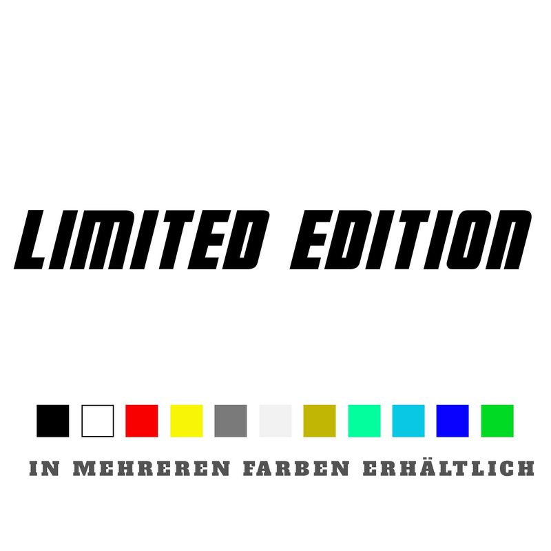 Aufkleber Limited Edition