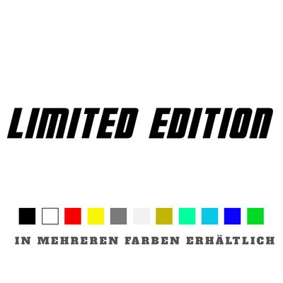 Aufkleber Limited Edition