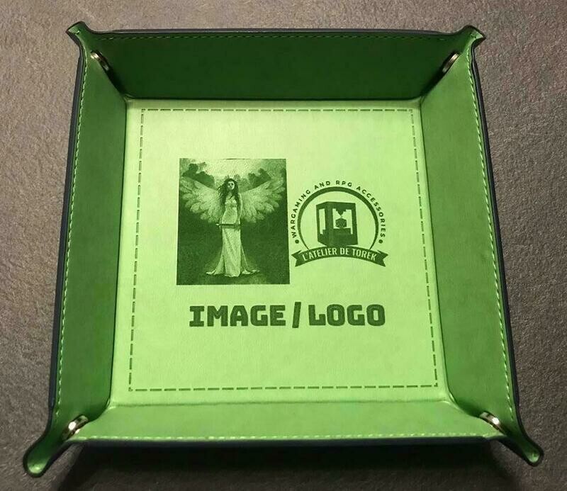 Piste de dés en simili cuir / leatherette Dice tray