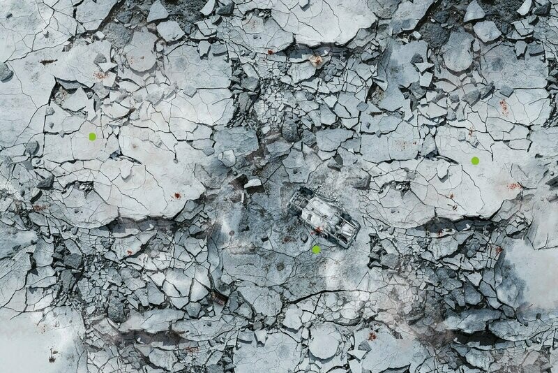 Battlemat Urban Ruined city Battlemat Urban Ruined city