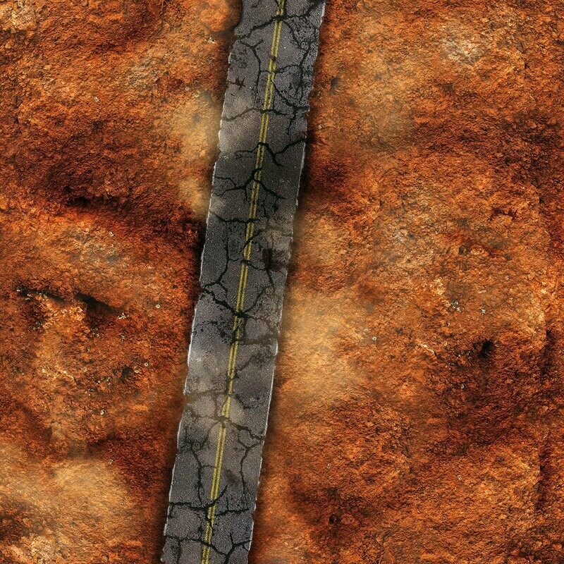Battlemat Wasteland AngryRoad Battlemat Wasteland AngryRoad