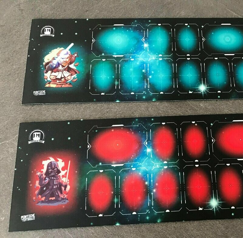 Pack Side Bars  - Compatible Star Wars Legion OBI WAN ET DARK VADOR